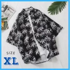 【人気商品】メンズ　シャツ　アロハ　ストリート　カジュアル　プリント　羽織　XL