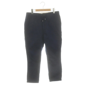 ノンネイティブ nonnative DWELLER ANKLE CUT PANTS ヘリンボーン テーパードパンツ 0 S 紺 ネイビー /AQ ■OS メンズ