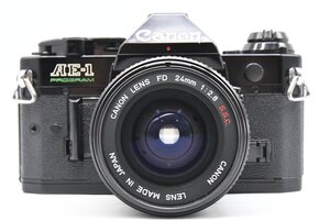 Canon キャノン AE-1 PROGRAM + CANON LENS NEW FD 24mm F2.8 S.S.C MF 一眼レフカメラ フィルムカメラ 20809656