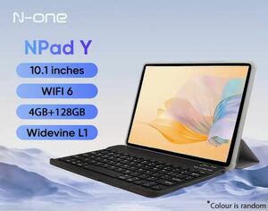 N-One NPad Y 10.1インチ IPS タブレット、Android 13、RK3562 クアッドコア、4GB RAM + 4GB 拡張、128GB ROM、デュアルカメラ 2MP+5MP