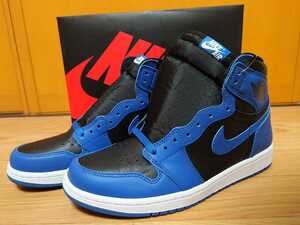 新品ナイキエアジョーダン1 ダークマリナブルー NIKE AIRJORDAN1RETRO HIGH OG Dark Marina BlueロイヤルROYAL28.5cm us10.5ブルーブラック