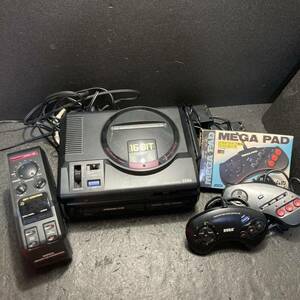 ● 希少 美品 MEGA DRIVE メガドライブ SEGA 16-BIT MD 16BIT メガCDカラオケ MEGA-CD セット コントローラー