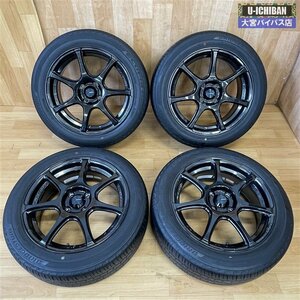 WEDSスポーツ SA-75R 16インチ 6.5J +42 4H 100 & BS エコピア 185/55R16 アクア ヤリス ヴィッツ カローラフィールダー スペイド等 ●004