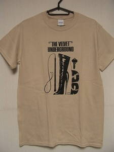 ヴェルヴェット・アンダーグラウンド★即決★新品バンドＴシャツ★THE VELVET UNDERGROUND★ベージュ×ブラック★S/M/Lサイズ対応可能