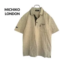 S3006【MICHIKO LONDON ミチコロンドン】М　メンズ ポロシャツ