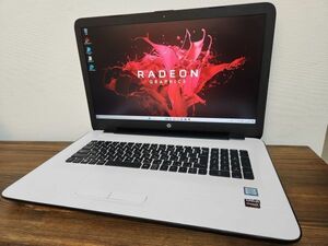 【大画面17.3FHD液晶 最上位パフォーマンスモデル】HP 17-x117☆ 第7世代Core i7 メモリ16GB 高音質dtsサウンド/SSD256GB＋HDD1TB/win11