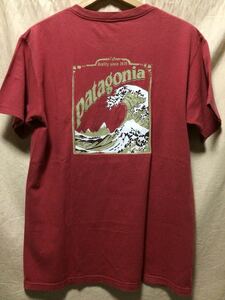 patagonia Tシャツ S 北斎波 ウェーブ 廃番希少品 オールド パタゴニア アメリカ製 surf