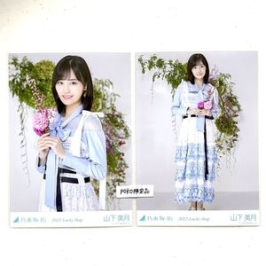 乃木坂46 公式グッズ 生写真 2枚 セミコンプ　山下美月　チュウヒキ　2020年 luckybag 福袋 限定品 (カレンダー衣装　福袋B