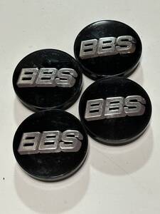 【76】 ★純正品★ BBS センターキャップ　70mm リング式 ブラック/シルバー 4枚