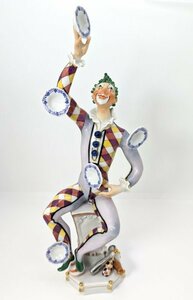 希少！ マイセン 道化師ジャグラー Meissen Figur Clown Jongleur シュトラング＆ブレッチュナイダー作