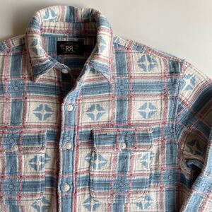 【傑作】RRL “Native Jacquard Over Shirt” M ネイティブ ウエスタン ジャガード シャツ ジャケット Ralph Lauren ヴィンテージ