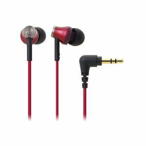 【中古】 audio technica オーディオテクニカ カナル型イヤホン レッド ATH-CK330M RD