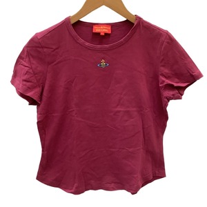 ♪♪ Vivienne Westwood ヴィヴィアン・ウエストウッド レディース Ｔシャツ カットソー SIZE 2 ピンク やや傷や汚れあり