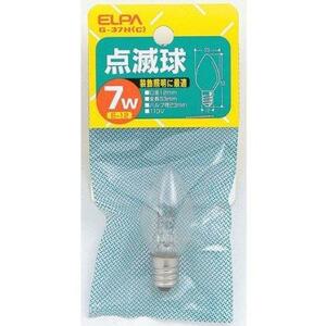 【1０個・送料込み】ELPA 点滅球 7W /G-37H(C) 約1０個価格