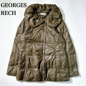 GEORGES RECH ジョルジュレッシュ ダウンコート 40 L カーキ レディース C12528-10