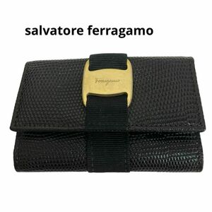 salvatore ferragamo フェラガモ　キーケース　6連　ブラック