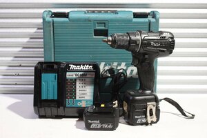 1円スタート!【中古】makita マキタ 14.4V 充電式ドライバードリル DF470DRGXB バッテリー×2・充電器セット