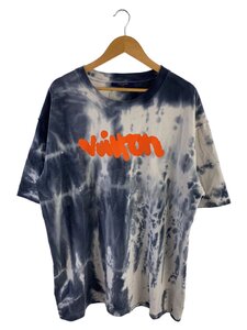 LOUIS VUITTON◆22AW/Tシャツ//コットン/GRY/タイダイロゴ/RM222NPLHNY87W