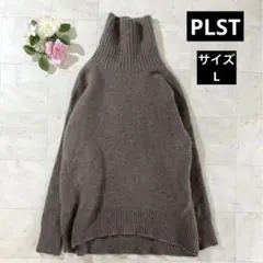 【希少Lサイズ】PLST✨ウールカシミヤブレンドタートルネックニット