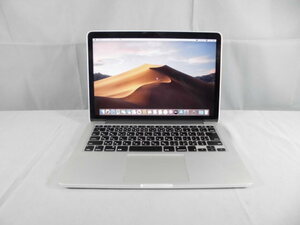 MacBook Pro　Late 2013 (Corei5 2.4GHz、8GB、256GB、13.3型)