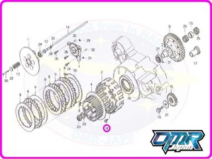 【新品】 乾式用 クラッチアウター用M7ボルト　 90001-KV3-780