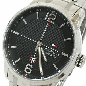 美品 TOMMY HILFIGER トミーヒルフィガー 腕時計 TH.202.1.14.2000 クオーツ ラウンド カレンダー コレクション 電池交換済 動作確認済