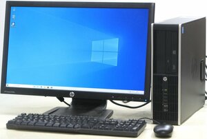 HP Compaq Pro 6300 SFF-3240 ■ 23インチ 液晶セット ■ i3-3240/DVDROM/DisplayPort/省スペース/Windows10 デスクトップ