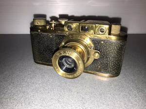 【管K601】Leica D.R.P Ernst Leitz Wetzlar ライカ　カメラ　ゴールド　現状品　インテリア　ロシア　GOLD 金 No.400396