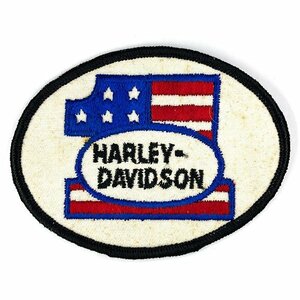 ハーレー・ダビッドソン ナンバーワン ビンテージ パッチ Harley Davidson #1 Vintage Patch バイカー HARLEY-DAVIDSON AMF Biker No1