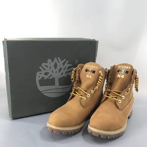 【未使用】STUSSY×TIMBERLAND ティンバーランド ステューシー 27cm 正規品/入手困難/別注品 ブーツ スニーカー 日本サイズ 箱有 茶色 靴