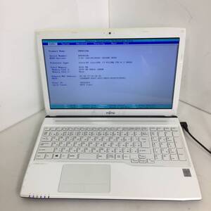 ★FUJITSU LIFEBOOK AH53/S FMVA53SW ノートPC Core i7-4712MQ 2.30GHz 8GB【美品/BIOS確認/現状渡し】