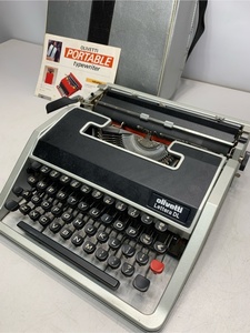 貴重　タイプライター　昭和レトロ　olivetti letteraDL　ヴィンテージ　アンティーク　駆動品 7234 10