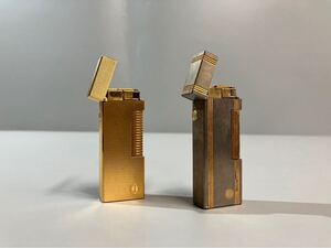 dunhill ダンヒル ブランドライター 2点 まとめ 喫煙具 ゴールドカラー ダンヒルライター 現状品