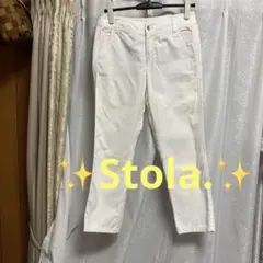 ✨Stola.✨ストラ　クロップド　白パンツ 36