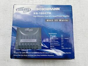 新品未使用品☆ボッシュマン12V 35Wモノラルパワーアンプ XQ-100CTR　BM-BOSCHMANN 送料無料　センタースピーカー5.1ch サラウンドシステム