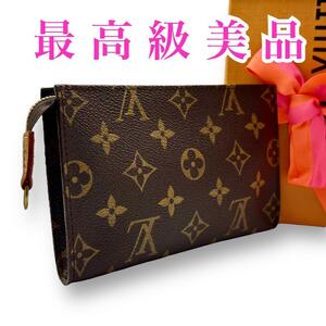 【最高級美品・未使用級】Louis Vuitton ルイヴィトン ヴィトン モノグラム バケット ポーチ 小物 バッグ ハンドバッグ メイク レディース