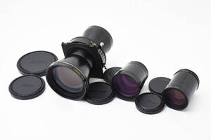 希少 整備済 ★極上美品★Nikon ニコン NIKKOR-T＊ ED F9 600mm/F12 800mm/F18 1200mm REAR LENS ３本セット 大判カメラ用 レンズ (4333)