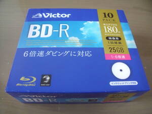 Victor BD-R 録画用ブルーレイディスク10枚組 25GB 6倍速 180分