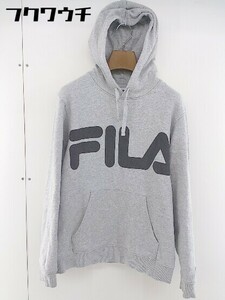 ◇ FILA フィラ 長袖 パーカー サイズM グレー系 レディース