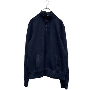 TOMMY HILFIGER ハーフジップ スウェット トレーナー L ネイビー イエロー トミーヒルフィガー 古着卸 アメリカ仕入 a604-6461