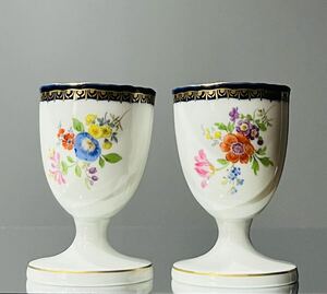 Meissen マイセン/※1級品 Ａカンテ 金彩フラワーブーケ　エッグカップ　エッグスタンド　C