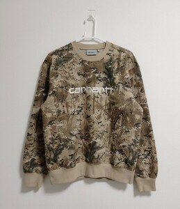 【1回のみ着用】Carhartt WIP Sweatshirt Sサイズ Desert Camo Combi カーハート スウェット　ミリタリー