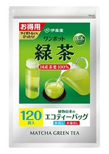 伊藤園 ワンポット 抹茶入り緑茶 ティーバッグ お得用 2.5g ×120袋