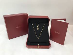 【CARTIER】カルティエ ディアマン レジェ ドゥ ダムール ネックレスSM ネックレス K18 YG イエローゴールド 中古品 ♯206539-154