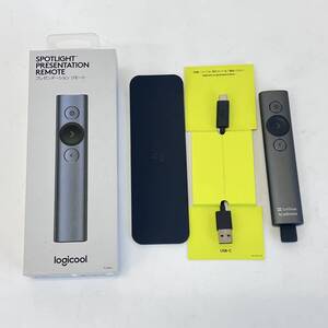 【難あり】　Logicool　ロジクール ポインター R1000SL スレート プレゼンター 