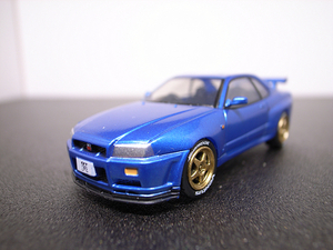 タカラ / TAKARA 1/64 スカイライン GT-R BNR34 ホイール換装仕様 b1美品