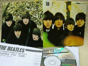 即決！送料230円●CD ビートルズ Beatles for Sale オリジナル4thアルバム 初期日本盤 リマスター前のモノラル音源 対訳掲載カード