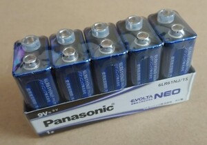 訳あり激安 5個セット Panasonic パナソニック アルカリ乾電池 エボルタネオ 角形 9V EVOLTA NEO