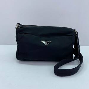 1円 プラダ Prada ショルダーバック ショルダーバッグ ブラック YH247