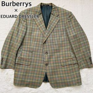 BURBERRYS バーバリーズ× EDUARD DRESSLER　　　　 エドゥアルト・ドレスラーテーラードジャケット コラボ チェック ウール ドイツ製 